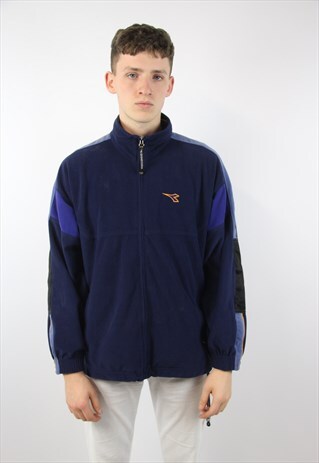 VINTAGE DIADORA SPORTS FLEECE 90S JACKET