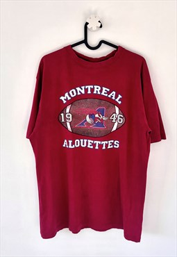 Vintage Montreal Alouettes burgundy CFL T-shirt medium 