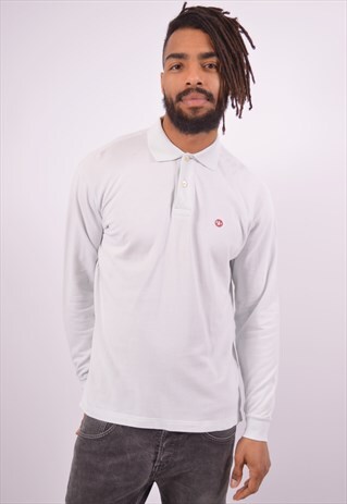 VINTAGE MURPHY & NYE POLO SHIRT LONG SLEEVE BLUE