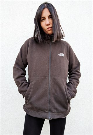 THE NORTH FACE VINTAGE BROWN ZIP UP JACKET