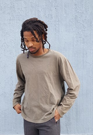 90S SPORTSWEAR SKATER STRIPE LONG SLEEVE TEE XL