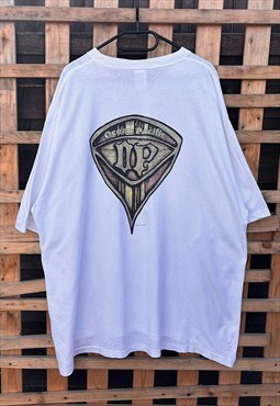 Vintage ocean Pacific 1990s white T-shirt 3XL made in USA 