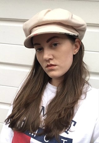 WOMENS LIGHT PINK BURBERRY HAT BAKER HAT NOVA CHECK JUDE CAP