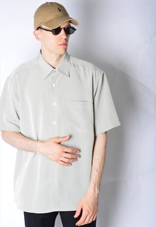 VINTAGE 90S MINT GREEN SHORT SLEEVE SHIRT