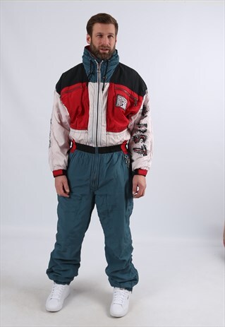 VINTAGE KILLTEC FULL SKI SUIT SNOW 90'S UK XL 44 - 46" (53O)