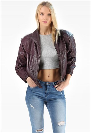 RETRO LEATHER BIKER JACKET