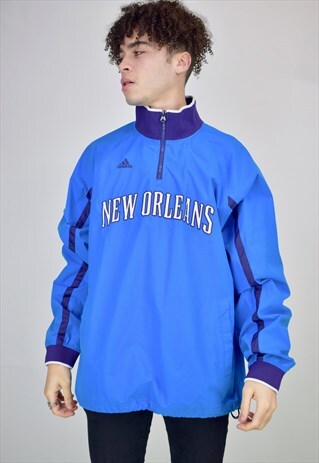 VINTAGE 90'S ADIDAS 1/4 ZIP SHELL JACKET