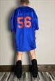 VINTAGE 56 COUGARS AMERICAN FOOTBALL JERSEY IN BLUE & ORANGE