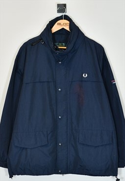 Vintage Fred Perry Coat Blue XLarge