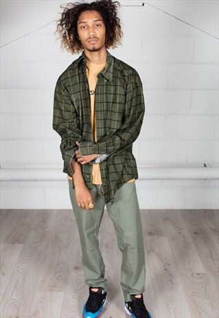 VINTAGE SQUARES LUMBERJACK FLANNEL UNISEX SHIRT