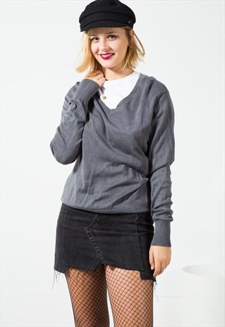 ON SALE VINTAGE 80S TOMMY HILFIGER KNITWEAR JUMPER / S402