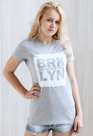 NO SLEEP TILL BROOKLYN T SHIRT - HIP HOP NY NYC NEW YORK RAP