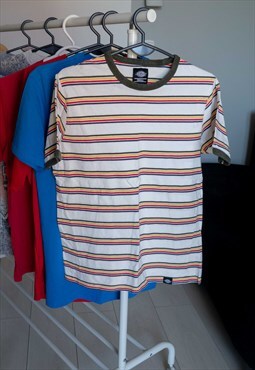 Dickies Stripped Multicolor T-shirt Streetwear Japanese