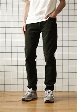 Vintage POLO RALPH LAUREN Corduroy Pants Trousers Y2K Green