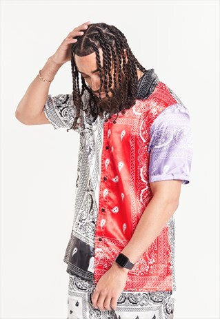LIQUOR N POKER - WESTSIDE BANDANNA PRINT SHIRT