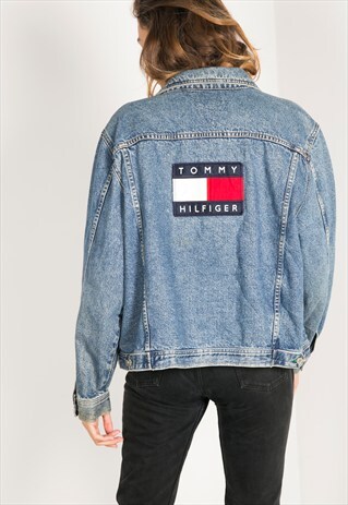 VINTAGE 80S TOMMY HILFIGER DENIM JACKET