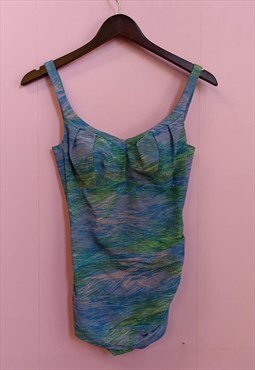 Vintage 1960s abstract patterned swimsuit