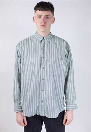 VINTAGE 90S CALVIN KLEIN JEANS STRIPED SHIRT