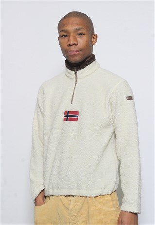 VINTAGE NAPAPIJRI CREAM FLEECE