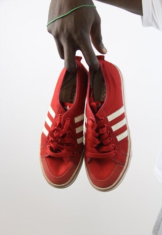 VINTAGE ADIDAS RED TRAINERS