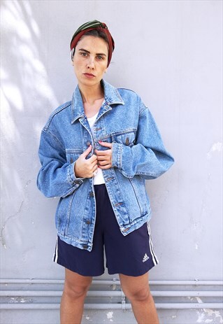 VINTAGE 80S BENETTON FESTIVAL DENIM JACKET