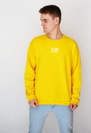 YELLOW AMERICA (WHITE) SWEATSHIRT