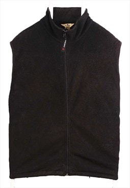 Vintage 90's Woolrich Vests Fleece Vest Sleeveless Black