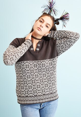 90'S RETRO NORDIC CHRISTMAS JUMPER