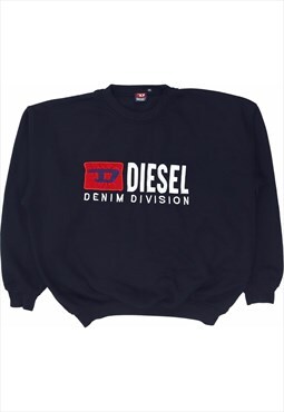 Vintage 90's Diesel Sweatshirt Spellout Heavyweight