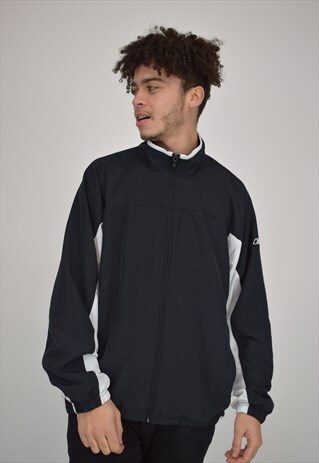 VINTAGE 90'S BLACK AND WHITE REEBOK JACKET