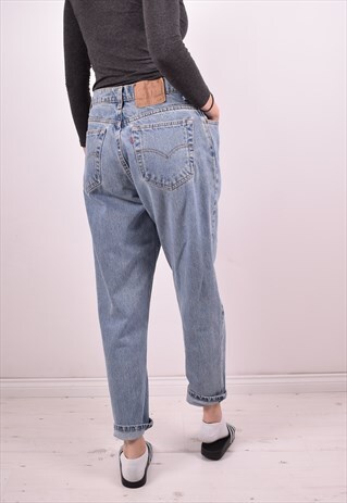 LEVI'S 551 WOMENS VINTAGE JEANS W30 L28 BLUE 90S