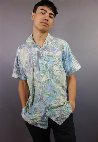 PASTEL PATTERNED SHORT SLEEVED SHIRT