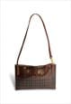 Burberry bag handbag pouchette brown haymarket nova check