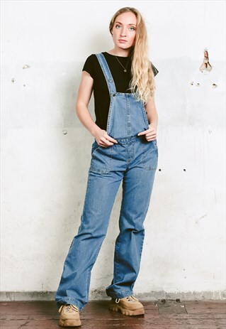 VINTAGE 90S WOMEN DENIM DUNGAREES