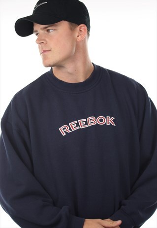 VINTAGE REEBOK SPELL OUT SWEATSHIRT JUMPER