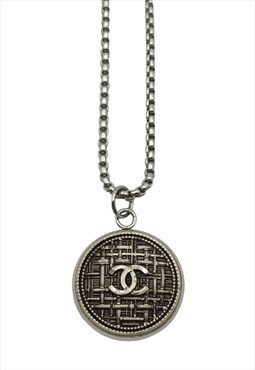 Authentic Chanel button Reworked, Silver