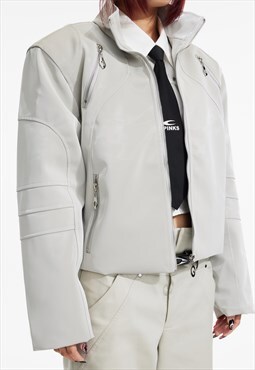 Men's Premium PU leather cropped jacket SS2023 VOL.1