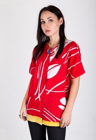 VINTAGE BUTTON UP T-SHIRT