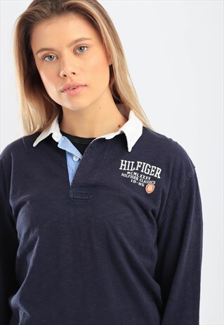 VINTAGE TOMMY HILFIGER LONG SLEEVE POLO SHIRT