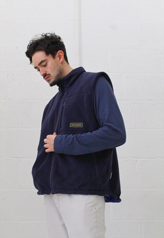VINTAGE RALPH LAUREN POLO SPORT REVERSIBLE FLEECE GILET