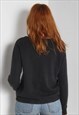 VINTAGE NIKE CREW NECK SWEATSHIRT BLACK