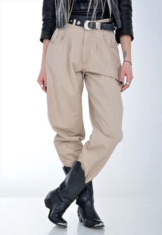 VINTAGE 90'S HIGH WAIST MOM TROUSERS JEANS