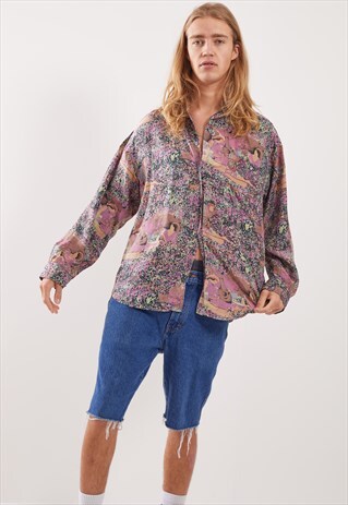 VINTAGE PATTERNED FESTIVAL LONG SLEEVE SHIRT