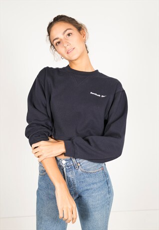 VINTAGE 90S REEBOK CROP SWEATSHIRT/ R441