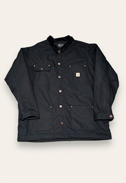 Vintage Early 00s Deadstock Black Carhartt Workwear Jacket