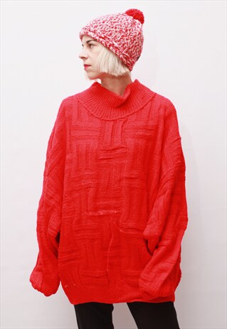 VINTAGE 90' BEAUTIFUL COZY OVERSIE LONG JUMPER