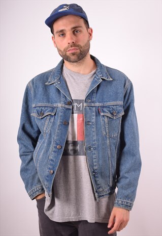 LEVI'S MENS VINTAGE DENIM JACKET MEDIUM BLUE 90S