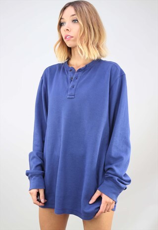 VINTAGE RETRO OVERSIZED CHAPS 1/4 LONG SLEEVE TOP