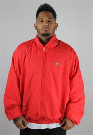 LACOSTE VINTAGE TRACK JACKET RED