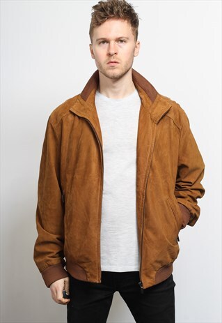 VINTAGE SUEDE BOMBER JACKET
